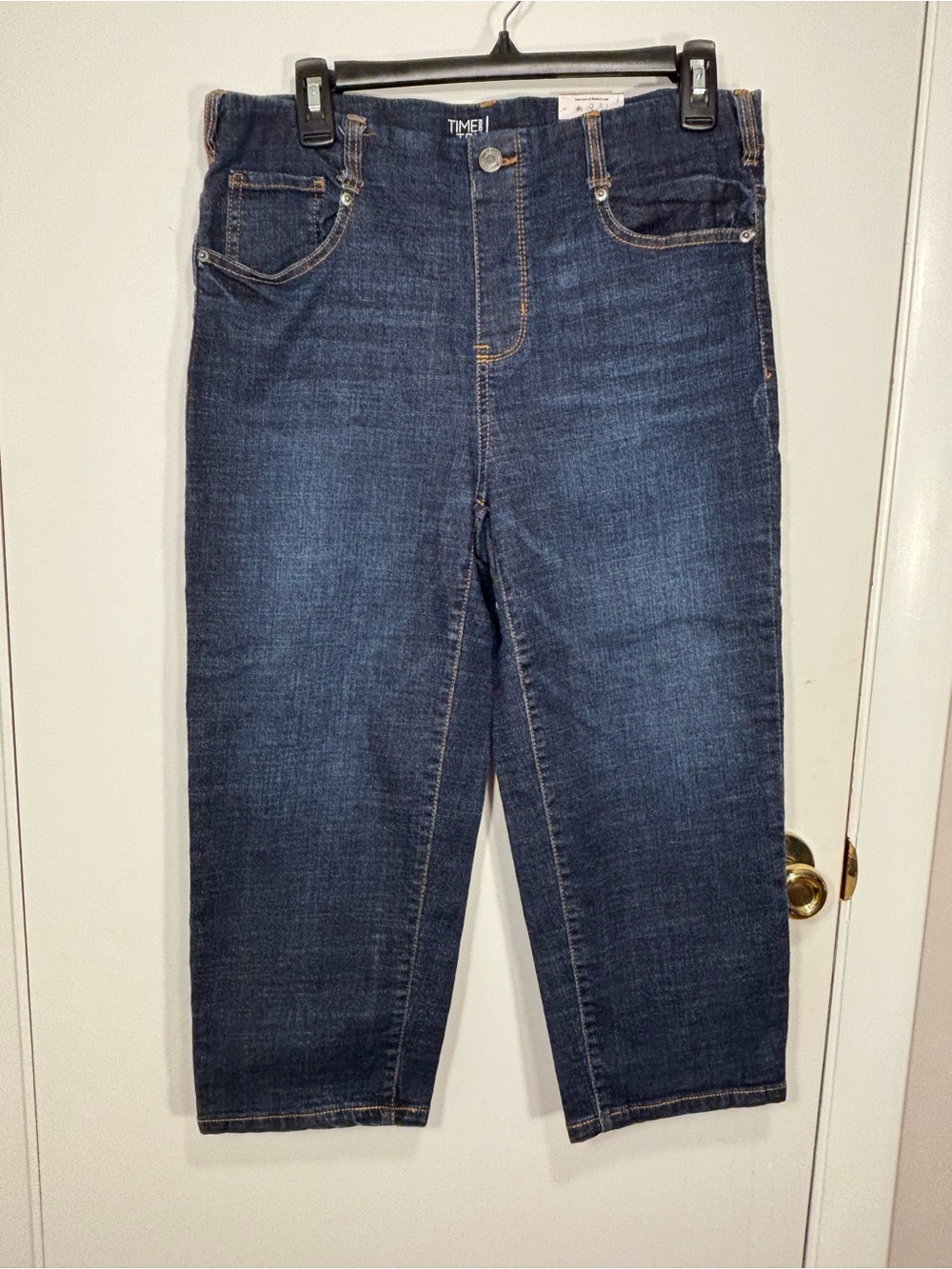 Time and Tru Dark Wash Jeans Size M 8-10 Straight Leg NWT